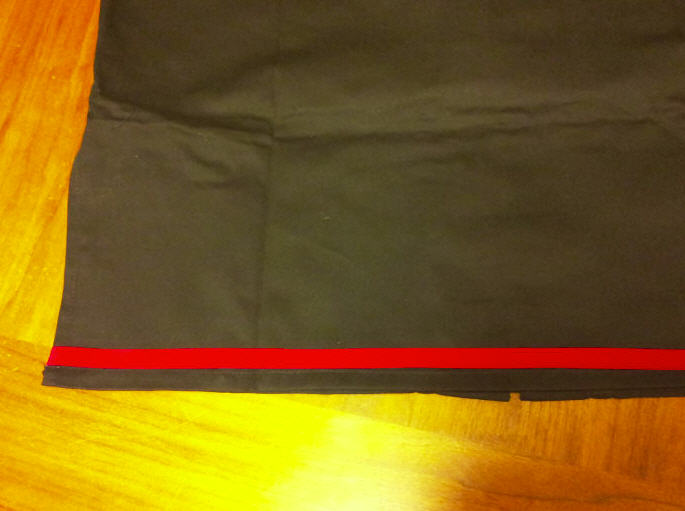 Red Instructors stripes on FUJIMAE Kung-fu Suit - 3