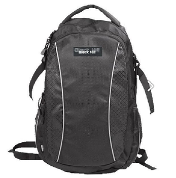 Black Hill Rhodos Back Pack, Black  (27 liter) with print