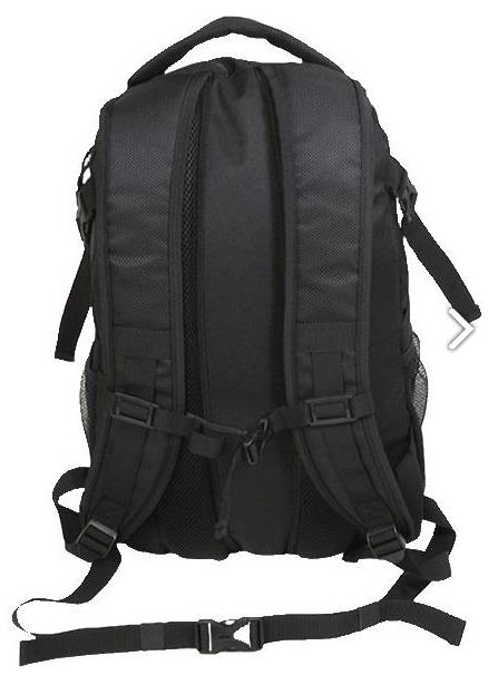 Black Hill Rhodos Back Pack, Black  (27 liter) with print - 2