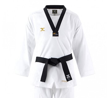 JC WT Vortex Fighter II Dobok, Svartkrage, WT godkänd
