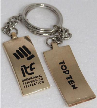 Key Chain ITF Taekwon-Do, black