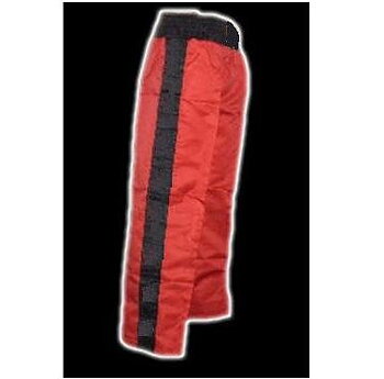 Hayashi trouser Satin Stripe, Red/Black