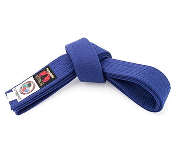 Bälte med WKF logga, Competition Blå 5 cm