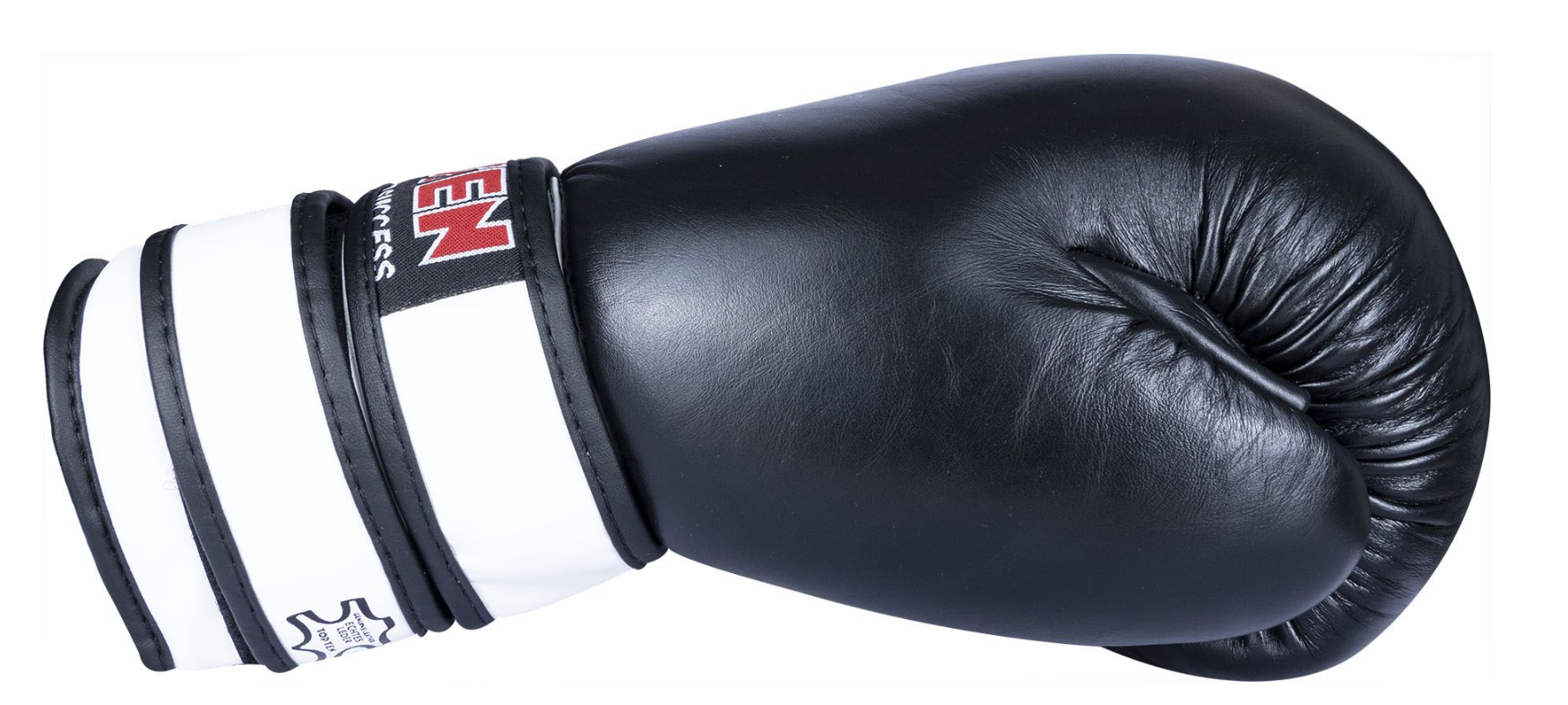 Topten Boxningshandske Fight Original, Svart/Vit  16 oz - 3
