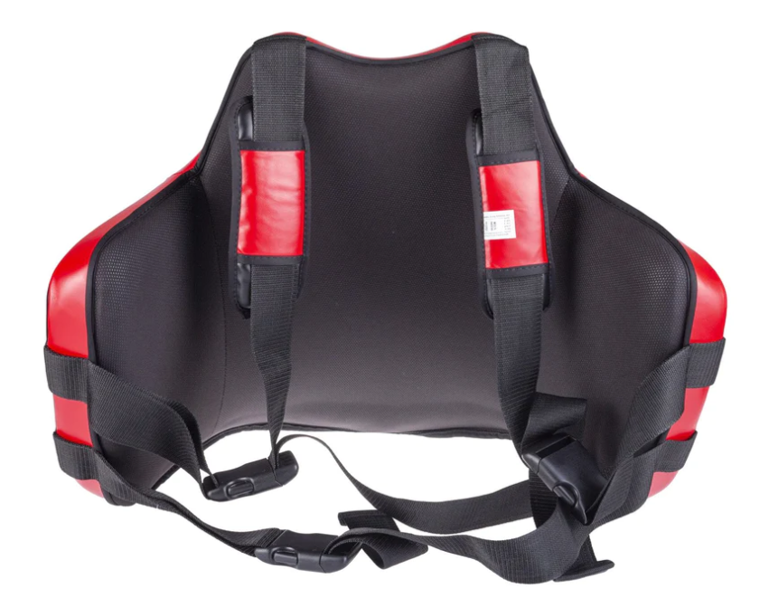 Fighters INC Body Protector Svart/Silver/Red - 3