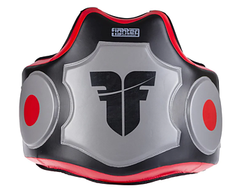 Fighters INC Body Protector Svart/Silver/Red