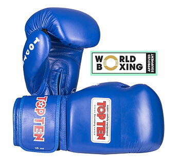 Topten handske World Boxing Blå 12 oz