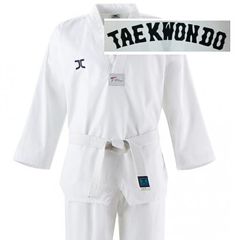 JCalicu WT Ribbad Club Dobok, Svart ryggtryck WT godkänd