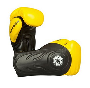 Topten Boxningshandske Hero, Gul/Svart 12 och 16 oz