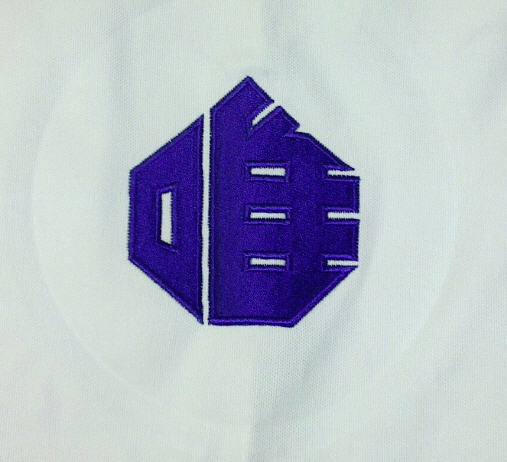 Embroidery of logo on suit - 2