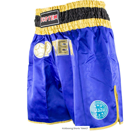 Topten Kickboxingshorts  WAKO, Blue - 4