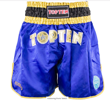 Topten Kickboxingshorts  WAKO, Blue