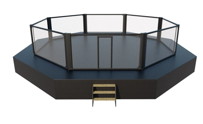 Topten Cage Podium 100 cm 7 x 7 meter, 2 dörrar + 90 cm Sidewalk