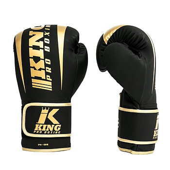 King Boxningshandske REVO-6 Svart/guld 10-16 oz