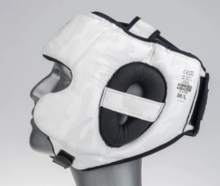 Fighters Inc Huvudskydd Sparring Pro Vit Camo - 3