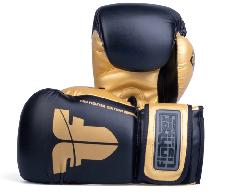 Fighters Inc Boxhandske PRO EDITION Svart/guld 8-18 oz