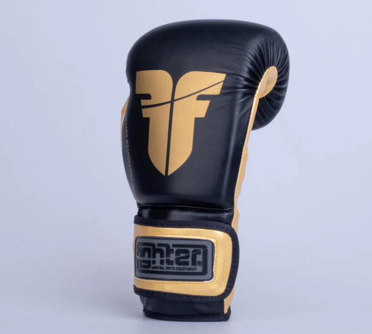 Fighters Inc Boxhandske PRO EDITION Svart/guld 8-18 oz - 3