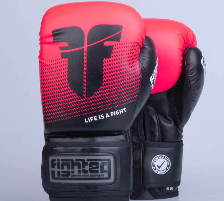 Fighters Inc Boxing glove PRO EDITION Pink/Black 8-18 oz - 2