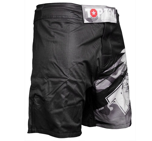 Topten MMA Board Shorts Scratched, Black - 3