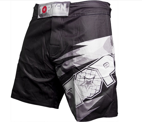 Topten MMA Board Shorts Scratched, Black - 4
