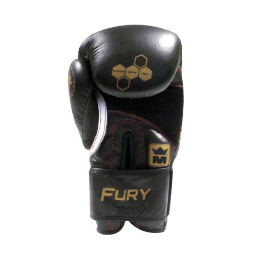 Montana Boxhandske FURY Svart/Guld, 10-14 oz - 5