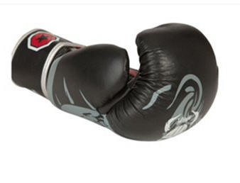 Topten Boxingglove Vikings, Black/Red 10-14 oz - 2