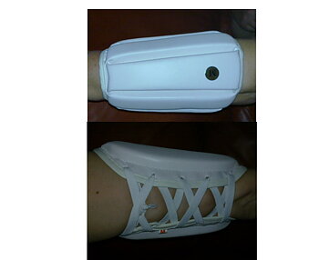 Forearmguard PU Split, White