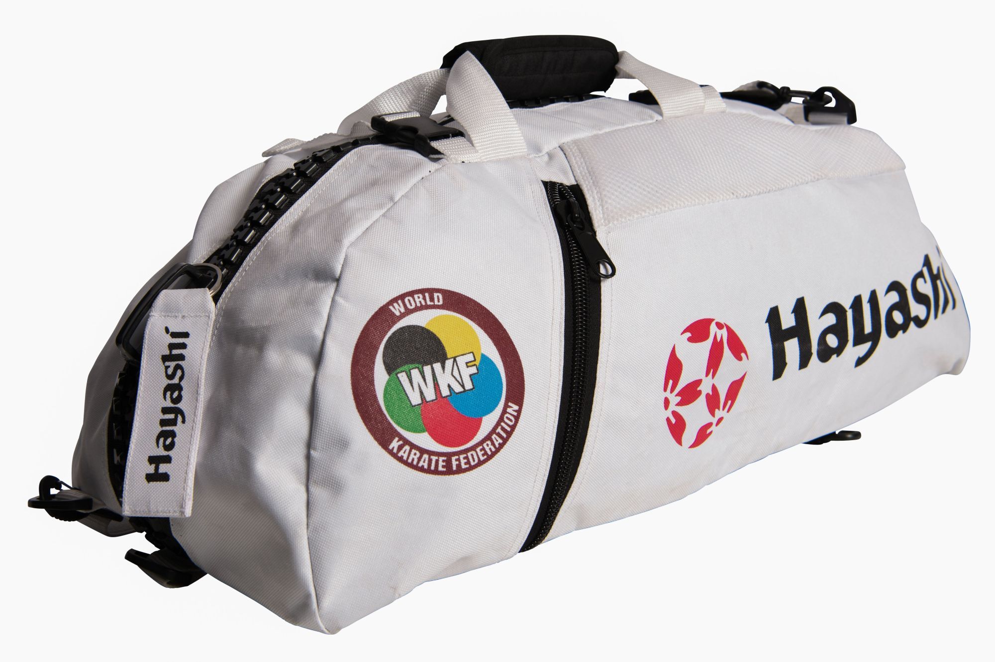 Hayashi WKF Gymbag/Backpack, White Large