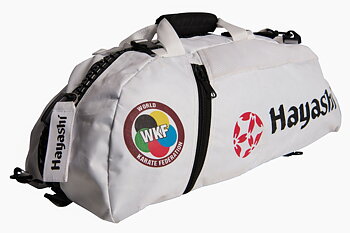 Hayashi WKF Gymbag/Backpack, White Large