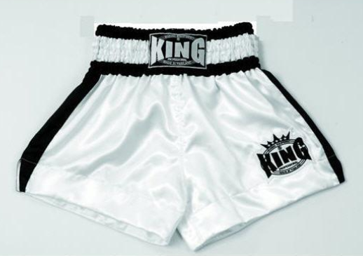 King Thaishorts Plain Logo, White