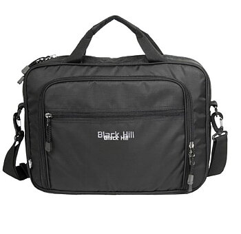 Black Hill Preston Computerbag Black  (9 liter) med tryck