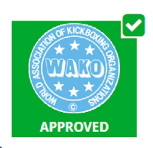 Topten Kickboxingshorts  WAKO Star, Blue/White - 2