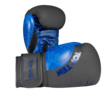 Topten Boxningshandske Dragon Svart/blå 10-16 oz