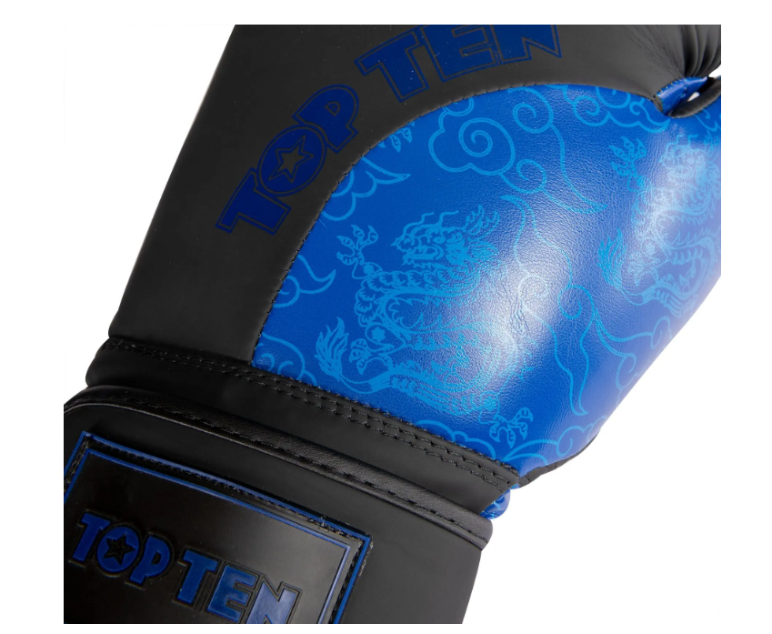 Topten Boxningshandske Dragon Svart/blå 10-16 oz - 4