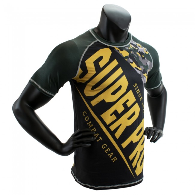 Super Pro Combat Gear T-shirt Black/Green/Gold