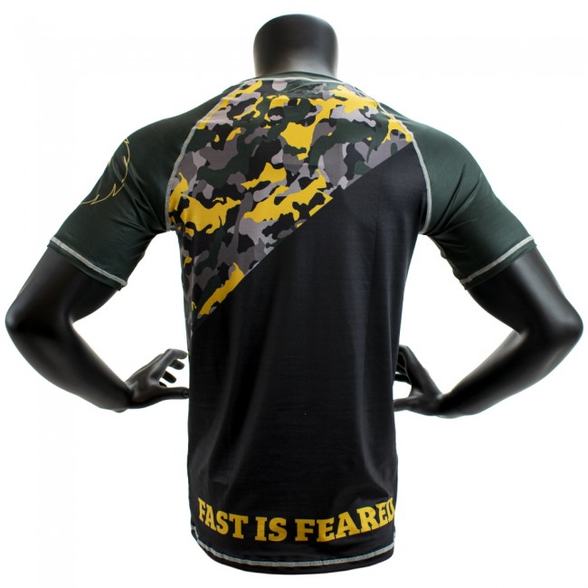 Super Pro Combat Gear T-shirt Black/Green/Gold - 4