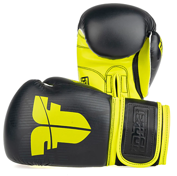 Fighters Inc Boxhandske SPEED Svart/Gulgrön 8-18 oz
