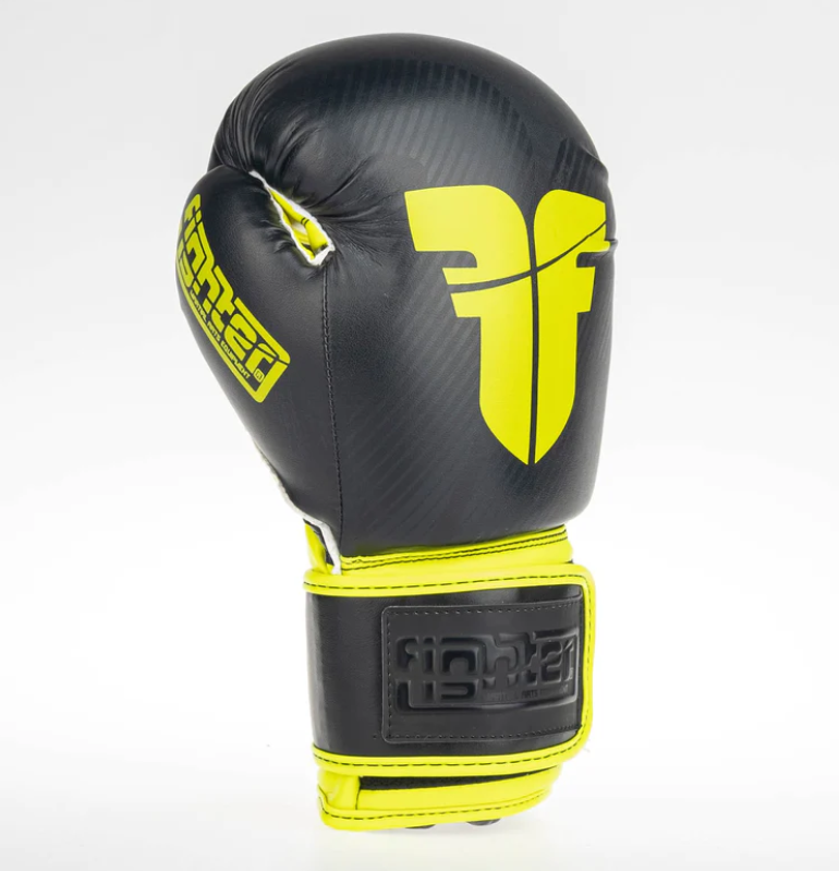 Fighters Inc Boxing glove SPEED Black/Yellowgreen 8-18 oz - 2