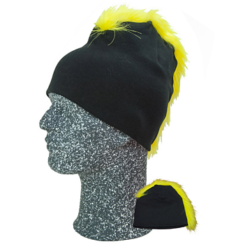 Frigg Beanie, Svart/Gul One size