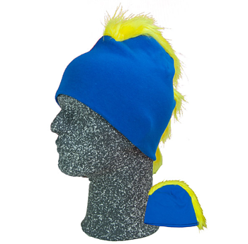 Frigg Beanie, Blå/Gul One size