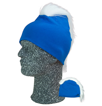 Frigg Beanie, Blå/Vit One size