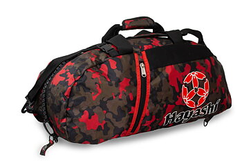 Hayashi  Bag/Backpack, Camouflage Black/Red/Brown Medium