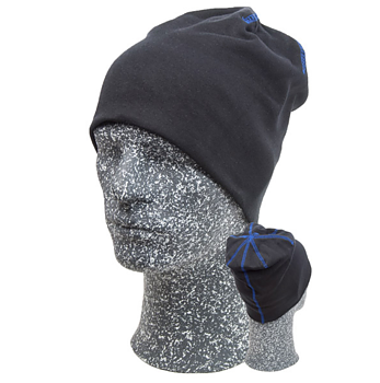 Embla Beanie, Svart/Blå One size