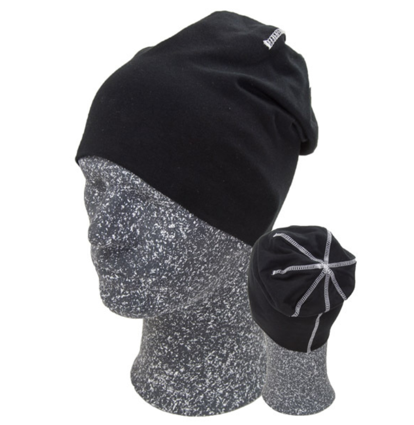 Hugin Beanie, Svart/Vit One size