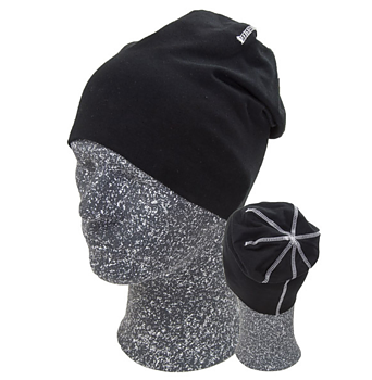 Hugin Beanie, Svart/Vit One size