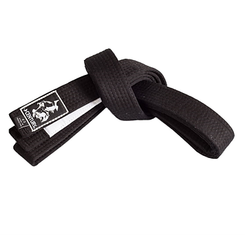 Century BJJ bälte, Svart/Vit 4,5 cm
