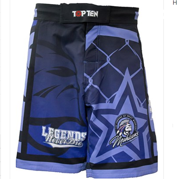 Topten MMA Board Shorts "Mohicans" Blue