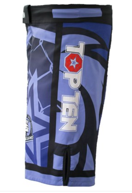 Topten MMA Board Shorts "Mohicans" Blå - 3