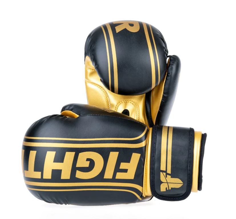 Fighters Inc Boxhandske INFERNO Svart/Gul 6-16 oz