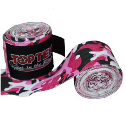 Topten Handlinda Elastisk Camo Rosa/Vit 3 m